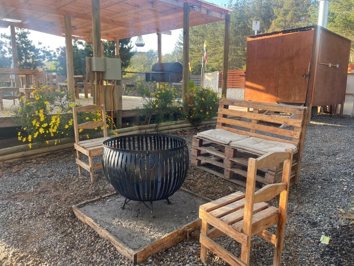 Cabana En Tunquen Con Parrilla, Fogon, Piscina Y Bosque المظهر الخارجي الصورة