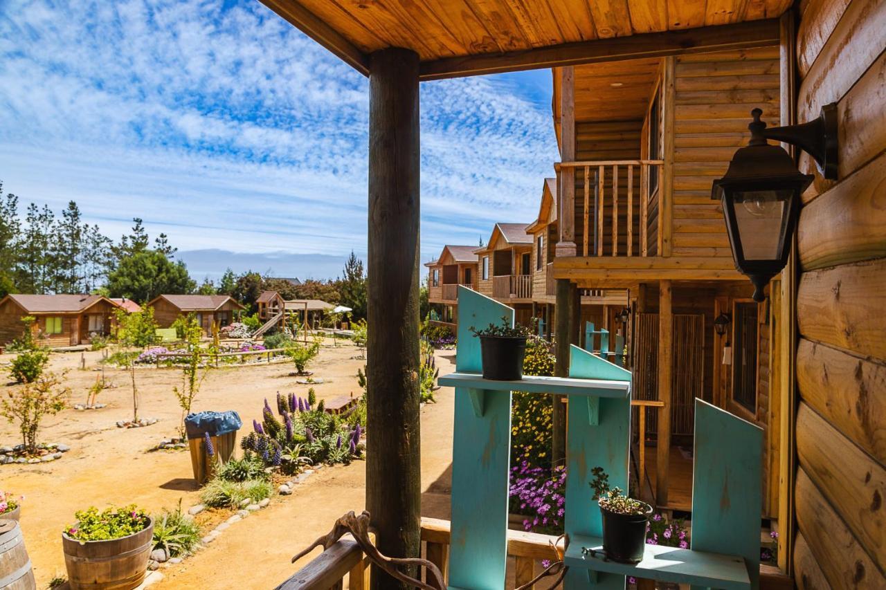 Cabana En Tunquen Con Parrilla, Fogon, Piscina Y Bosque المظهر الخارجي الصورة