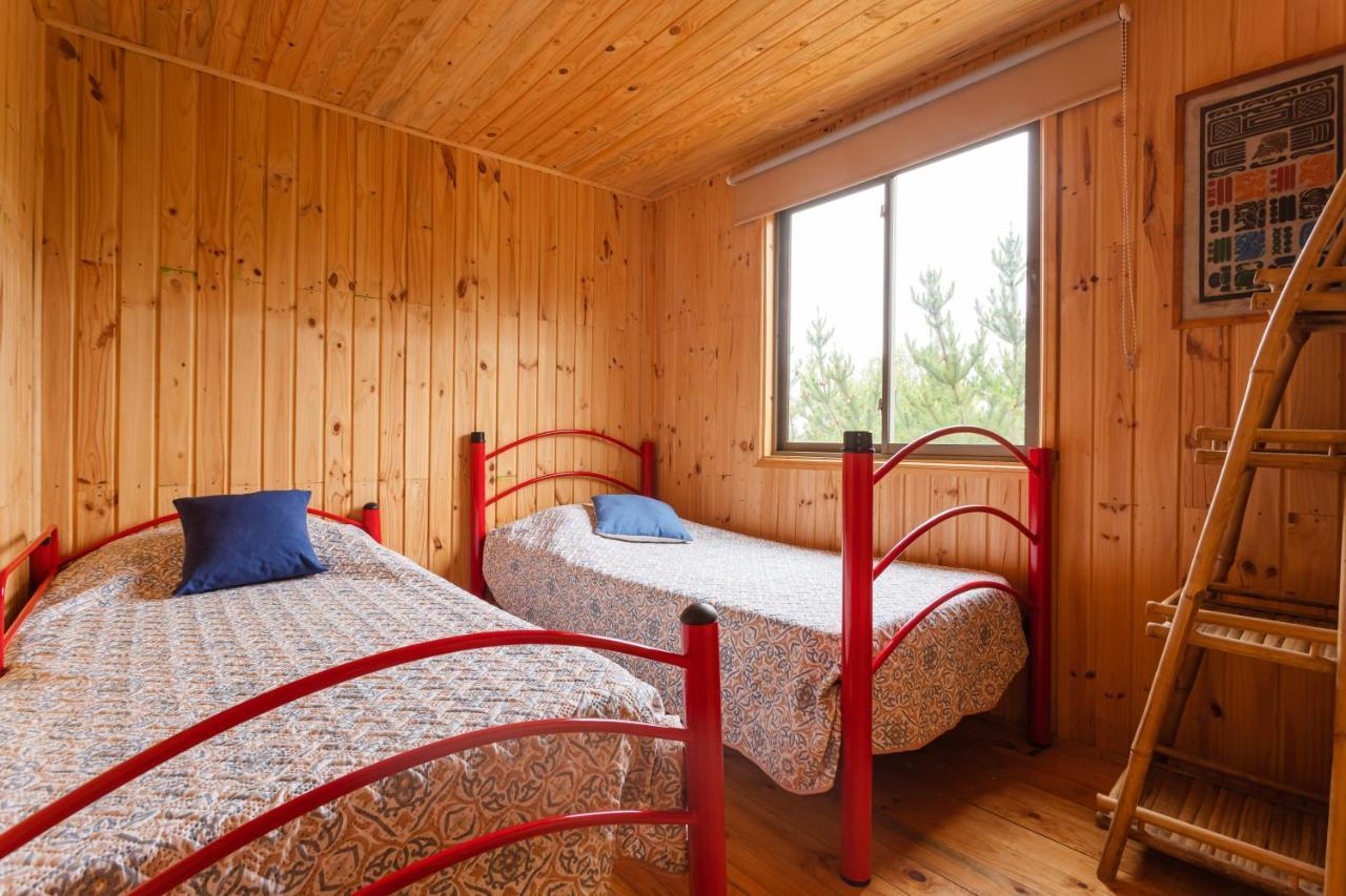 Cabana En Tunquen Con Parrilla, Fogon, Piscina Y Bosque المظهر الخارجي الصورة