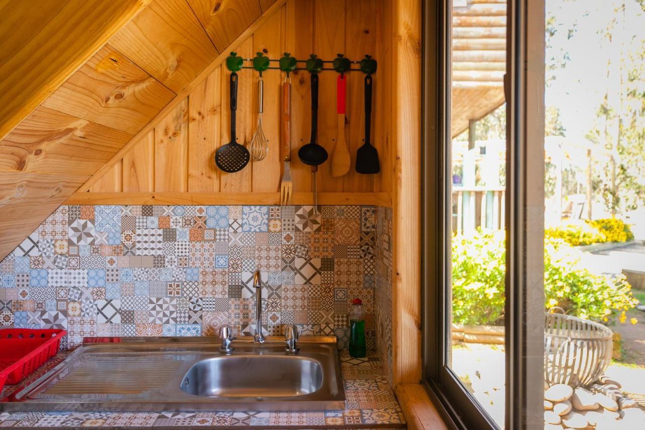 Cabana En Tunquen Con Parrilla, Fogon, Piscina Y Bosque المظهر الخارجي الصورة