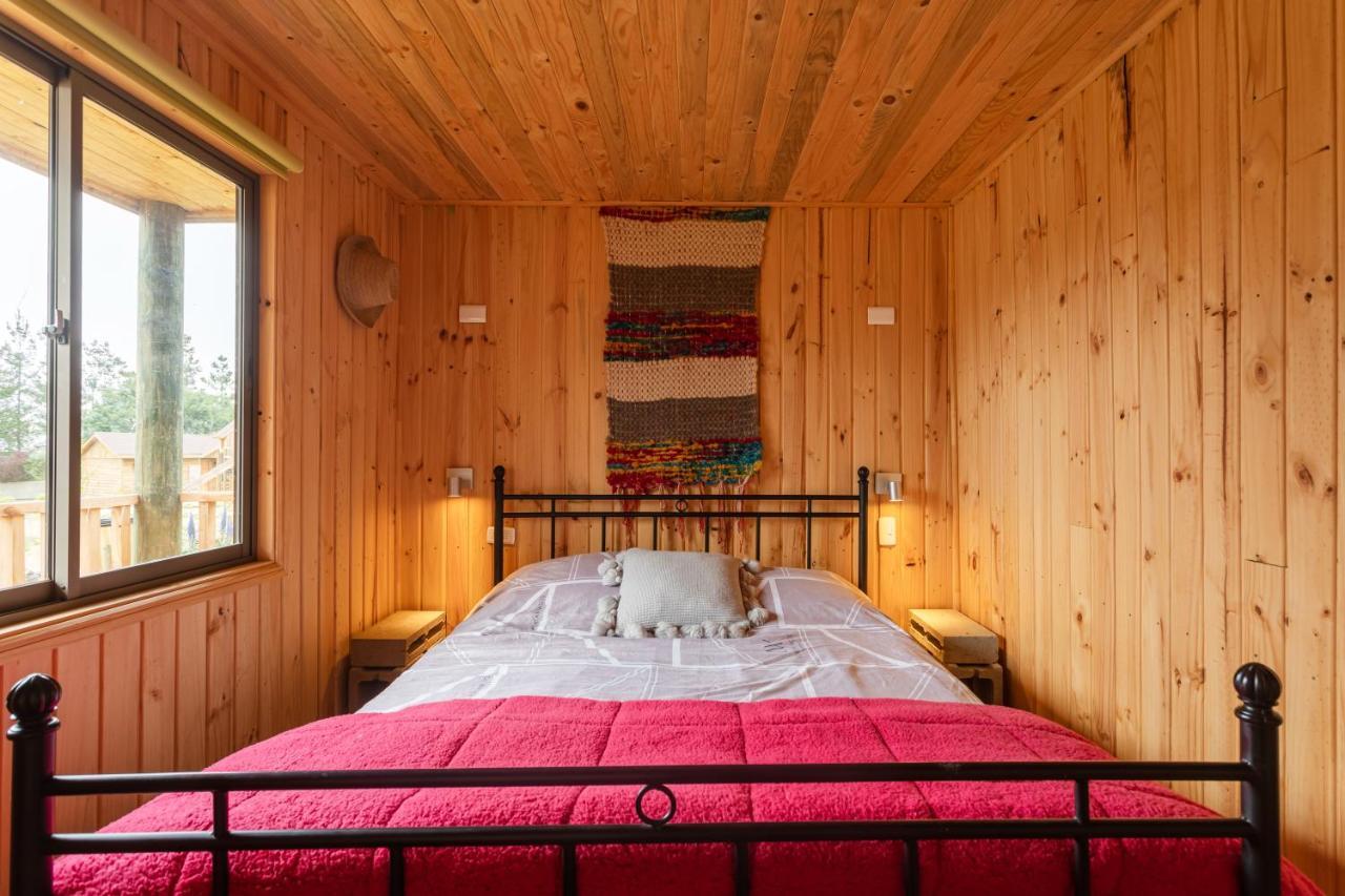 Cabana En Tunquen Con Parrilla, Fogon, Piscina Y Bosque المظهر الخارجي الصورة