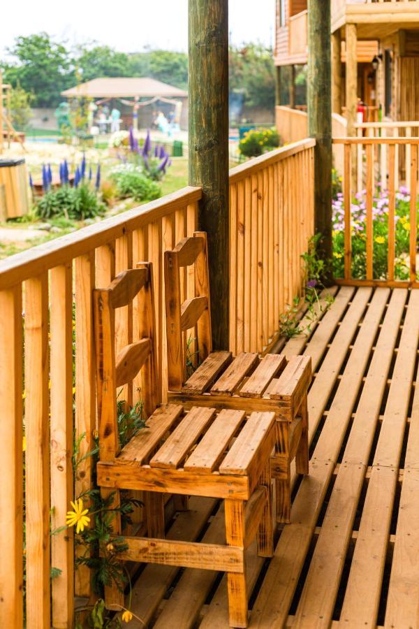 Cabana En Tunquen Con Parrilla, Fogon, Piscina Y Bosque المظهر الخارجي الصورة